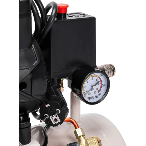 Компрессор воздушный безмасляный KRANZ KR-850/10, 850 Вт, 140 л/мин, 10 л KR-16-1161 фото 5