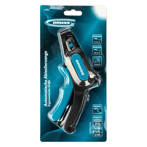 Щипцы для зачистки электропроводов 0.2-6 мм2 (10-24 AWG) лезвие: нержавеющая сталь Gross фото 7