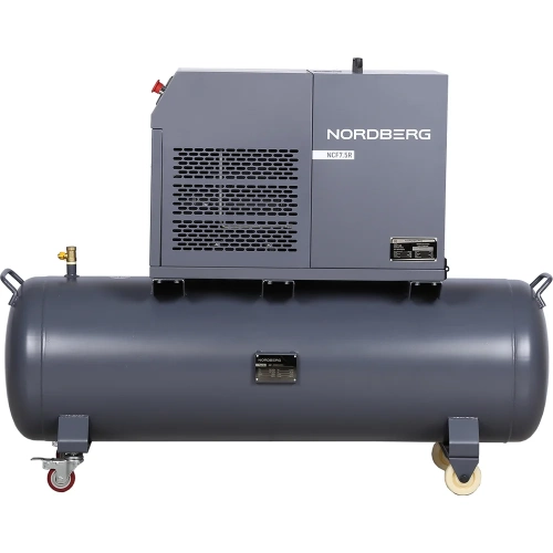 Компрессор винтовой NORDBERG 5,5 кВт, 10 бар, 660 л/мин, ресивер 230 л, IP54 NCF7,5R фото 9
