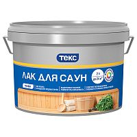 Лак Текс Профи для саун полуматовый 2 л