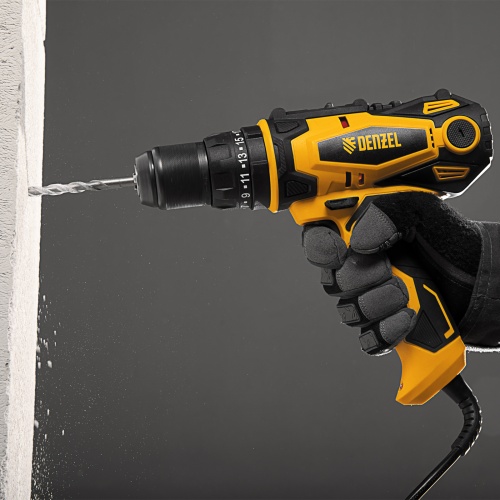 Дрель-шуруповерт сетевая ударная ISD-300-13 Denzel фото 15