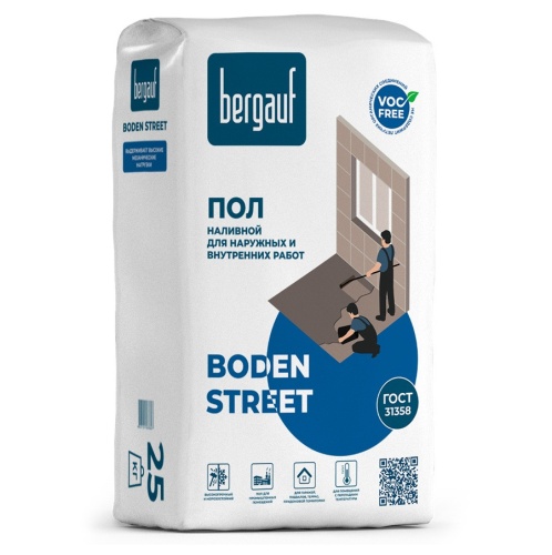 Наливной пол Bergauf Boden Street 25 кг