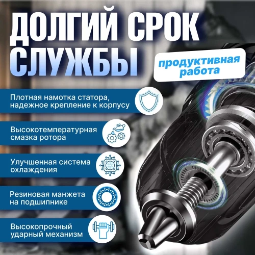 Перфоратор BULL BH 3201 в чемодане 1333381 фото 11 Перфоратор BULL BH 3201 в чемодане 1333381 фото 11