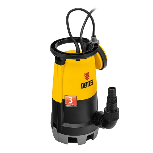 Дренажный насос для чистой и грязной воды DP450S, 450 Вт, напор 6 м, 12000 л/ч Denzel фото 2