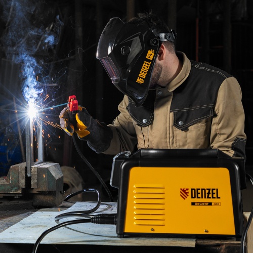 Аппарат инвертор. дуговой сварки SDM-220 Top, 220 А, ПВ 60% кейс Denzel фото 24