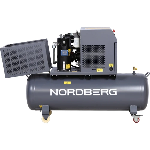 Компрессор винтовой NORDBERG 5,5 кВт, 10 бар, 660 л/мин, ресивер 230 л, IP54 NCF7,5R фото 3