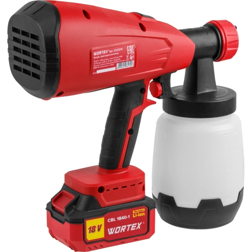 Аккумуляторный краскораспылитель WORTEX CPS 1810 ALL1 0333270 фото 11 Аккумуляторный краскораспылитель WORTEX CPS 1810 ALL1 0333270 фото 11