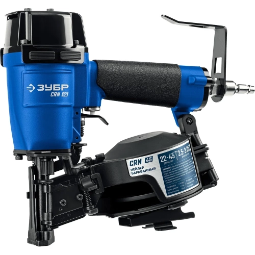 Пневматический кровельный нейлер для барабанных гвоздей ЗУБР Профессионал CRN-45 31920 Пневматический кровельный нейлер для барабанных гвоздей ЗУБР Профессионал CRN-45 31920
