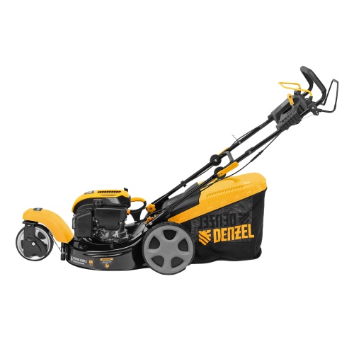 Бензиновая газонокосилка GLT-460SP-T, Trike 149 см3, 46 см, привод, панель, 60л Denzel фото 4