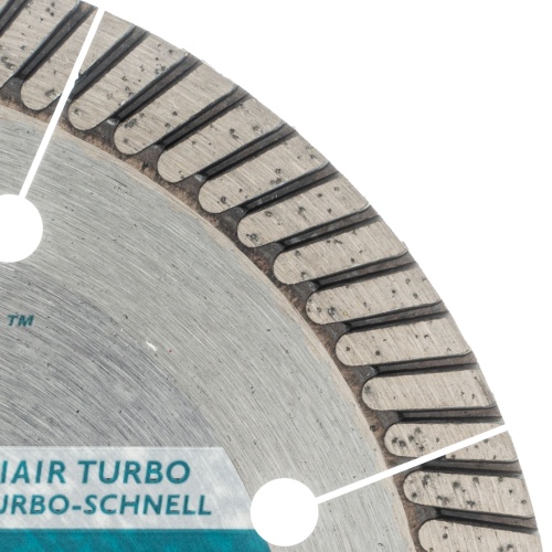 Диск алмазный, 125 х 22.2 мм, турбо с лазерной перфорацией, сухая резка Gross фото 4