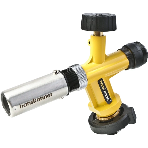 Горелка газовая Hanskonner пьезоподжиг, регулировка остроты пламени, цинковый корпус HK5015-KL-03 Горелка газовая Hanskonner пьезоподжиг, регулировка остроты пламени, цинковый корпус HK5015-KL-03