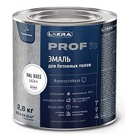 Эмаль для бетонных полов быстросохнущая Лакра Prof it База А RAL 9003 2,8 кг