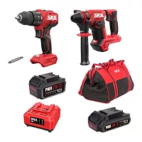 Аккумуляторная ударная дрель-шуруповерт SKIL HD6280+ RH1790 + набор SC0060+BY5197 +BG4127+  BY5196 9-1-035