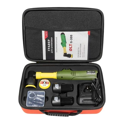 Гравер аккумуляторный для резки и шлифовки DLT G-300 с кейсом 1153 фото 3