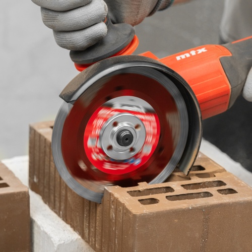 Диск алмазный, отрезной сегментный с защитными сект, 125 х 22.2 мм, сухая резка Matrix Professional фото 8