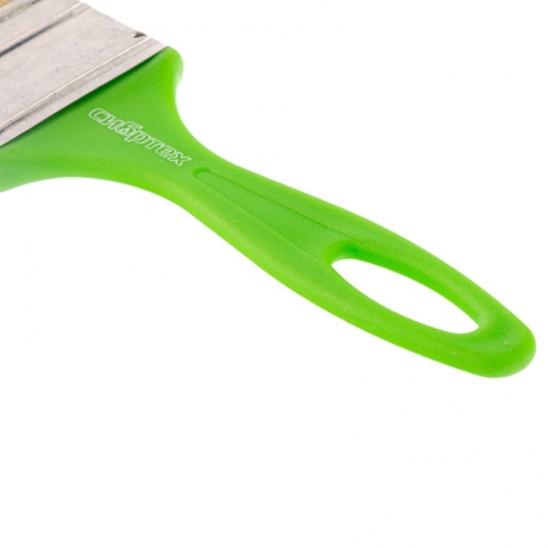 Кисть флейцевая "Евро", 50 x 8, натуральная щетина, пластиковая ручка Сибртех фото 3