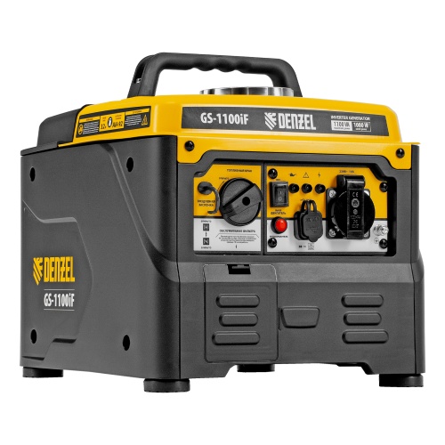 Генератор инверторный GS-1100iF, 1,1 кВт, 230 В, ручной старт DENZEL фото 17