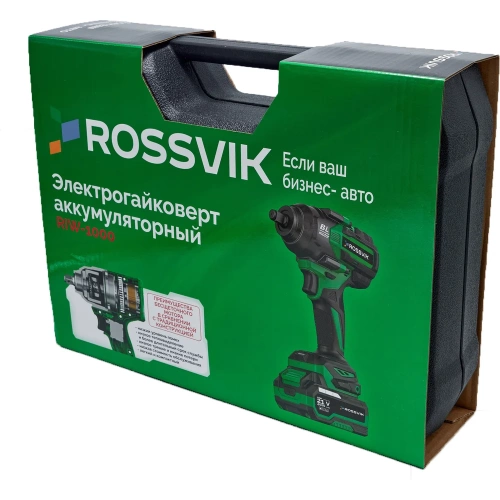 Аккумуляторный гайковерт Rossvik 1/2", 1000nm, 21в, 1,9 кг, 1 акб, зу, кейс RIW-1000/1 фото 10 Аккумуляторный гайковерт Rossvik 1/2", 1000nm, 21в, 1,9 кг, 1 акб, зу, кейс RIW-1000/1 фото 10