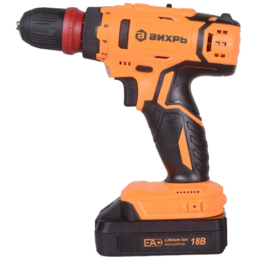 Аккумуляторная дрель-шуруповерт Вихрь ДА-18Л-2КC, 2.0 А/ч 72/14/34 фото 7 Аккумуляторная дрель-шуруповерт Вихрь ДА-18Л-2КC, 2.0 А/ч 72/14/34 фото 7