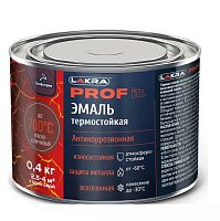 Эмаль термостойкая антикоррозионная Лакра Prof it до 700С красно-коричневая 0,4 кг