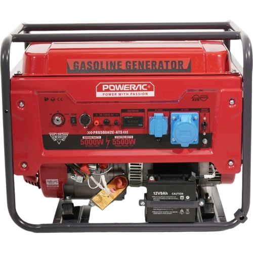 Генератор бензиновый POWERAC 5.5кВт PR6500H2E-ATS