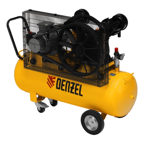 Компрессор воздушный рем. привод BCV 4000-T/100, 4,0 кВт, 100 литров, 690 л/мин Denzel фото 4