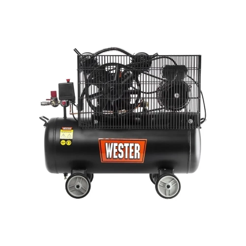 Компрессор WESTER WBK2200/50PRO ременной привод, поршневой масляный, 2200 Вт, 340л/мин, 8бар 631638 фото 3