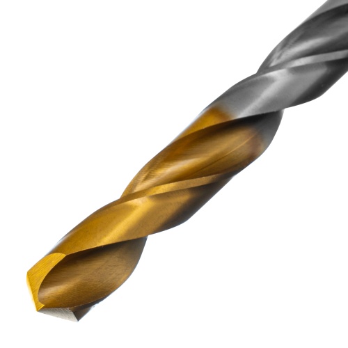 Сверло спиральное по металлу 9 x 125 мм, Р6М5, Golden Tip  Denzel фото 3