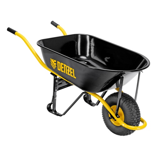 Тачка строительная, усиленная, объем 130 л, 230 кг, колесо 15х6.00-6 Denzel фото 2