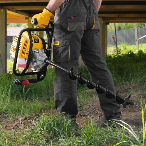 Мотобур DX-52, объем двигателя 52 см3, соединение 20 мм, без шнека Denzel фото 38