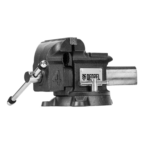 Тиски слесарные BVH-100, 100 мм, поворотные, стальная направляющая, с наковальней //Denzel фото 21