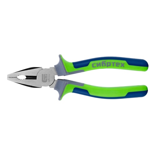 Плоскогубцы комбинированные, 200 мм, фосфатирование, трехкомпонентные рукоятки Сибртех фото 3