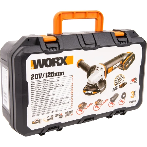 Аккумуляторная угловая шлифмашина WORX WX803 фото 7 Аккумуляторная угловая шлифмашина WORX WX803 фото 7