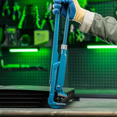 Ключ трубный рычажный №4, 3", литой, тип "L" Сибртех фото 11