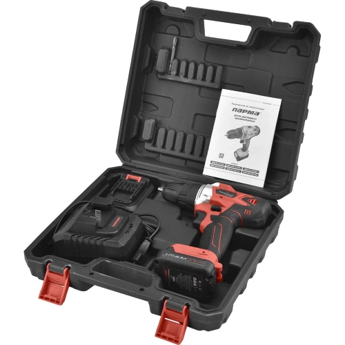 Аккумуляторная дрель-шуруповерт Парма ДША-02А-1512/2Li 02.021.00014 фото 8