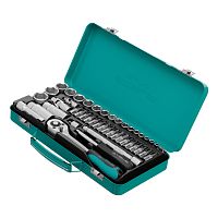 Набор торцевых головок с трещоткой, 1/4"и 3/8", 44 предмета Stels