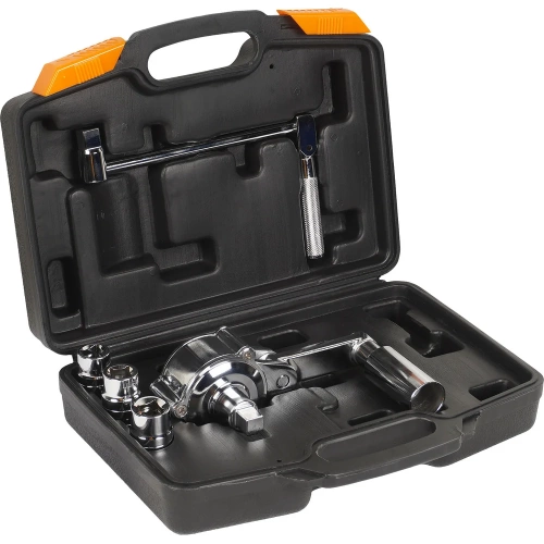 Гайковерт Airline механич. 1/2" 800Нм 1:16 с головками 17, 19, 21мм пласт. кейс ATAB100 фото 6 Гайковерт Airline механич. 1/2" 800Нм 1:16 с головками 17, 19, 21мм пласт. кейс ATAB100 фото 6