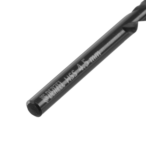 Сверло по металлу, 4,5 мм, HSS-Tin, Golden Tip, 10 шт. Denzel фото 4