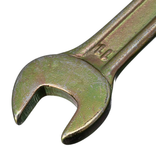 Ключ рожковый, 10 х 11 мм, желтый цинк Сибртех фото 3