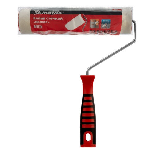 Валик "Велюр" с двухкомпонентной ручкой, 250 мм, ворс 4 мм, D 48 мм, D ручки 6 мм, шерсть Matrix фото 6