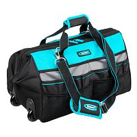 Сумка для инструмента, 500х280х290мм, выдвижная рукоятка, колеса, наплечный ремень Gross