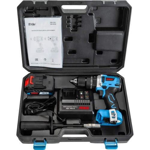 Аккумуляторная дрель-шуруповерт TOUA 18 В DBLID180-1 фото 10