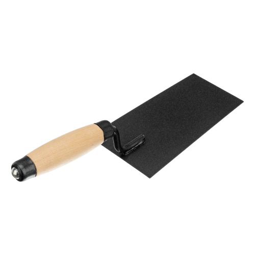 Кельма отделочника, стальная, деревянная усиленная ручка фото 2