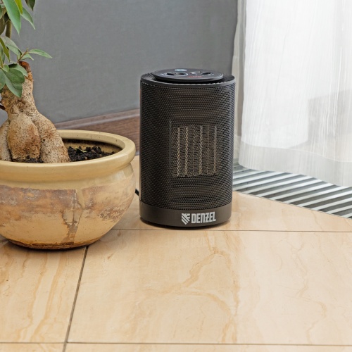 Тепловентилятор керамический DTFC-1200S, вращение, 3 реж., вент., нагрев 600/1200 Вт Denzel фото 13