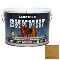 Антисептик для дерева гибридный Акватекс Викинг лессирующий полуматовый Дуб 9 л