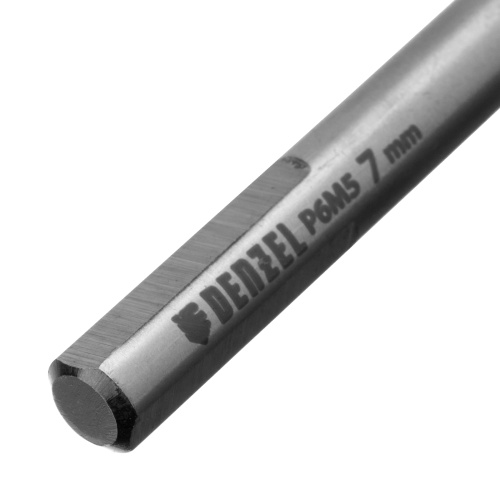 Сверло спиральное по металлу 7,0 x 109мм, Р6М5, Golden Tip, многогранная заточка Denzel фото 4 Сверло спиральное по металлу 7,0 x 109мм, Р6М5, Golden Tip, многогранная заточка Denzel фото 4