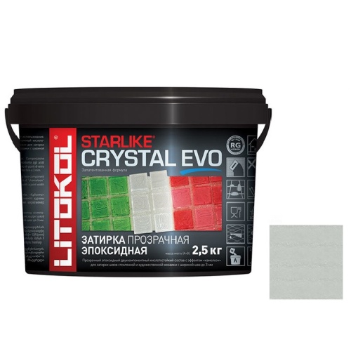 Затирка эпоксидная для швов Litokol Starlike Evo S.700 Crystal 2,5 кг