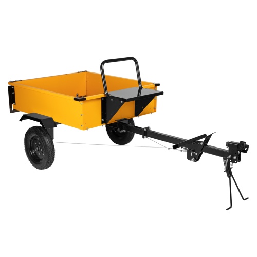 Прицеп для мотоблока TT-500, оцинк., груз. 500 кг, рег. сцепка, колеса 4.00-10, в упаковке Denzel фото 2 Прицеп для мотоблока TT-500, оцинк., груз. 500 кг, рег. сцепка, колеса 4.00-10, в упаковке Denzel фото 2