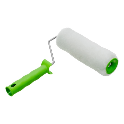 Валик "Искусственный мех" с ручкой, 200 мм, ворс 15 мм, D 48 мм, D ручки 6 мм, полиэстер Сибртех фото 2