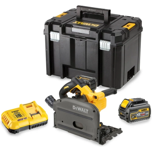 Аккумуляторная дисковая пила Dewalt DCS520T2, 54 В, 165 мм, 4200 об/мин, с 2 АКБ 2 Ач и ЗУ, в кейсе TSTAK DCS520T2-QW Аккумуляторная дисковая пила Dewalt DCS520T2, 54 В, 165 мм, 4200 об/мин, с 2 АКБ 2 Ач и ЗУ, в кейсе TSTAK DCS520T2-QW